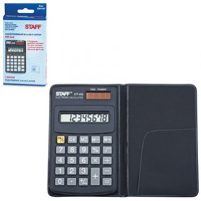 Калькулятор карманный Staff STF-818 (102Х62мм) 8 разр.