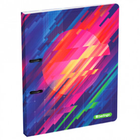 Папка 2 кольца А4 24мм, "Glitch", карман, Berlingo 