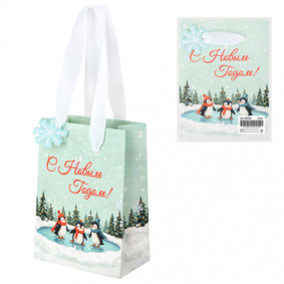 Пакет крафт вертик. "Simple magic", 11х6х15 см, Золотая сказка