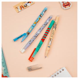 Ручка гелевая пиши-стирай 0,5мм "Best friend" синяя, корпус ассорти, софт-тач, MESHU