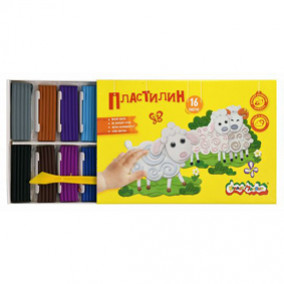 Пластилин Каляка-Маляка 16цв.240гр.