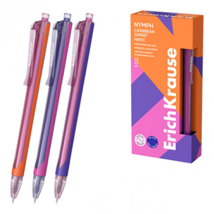 Ручка шариковая автомат. 0,7мм Nymph Matic Caribbean Sunset, EK