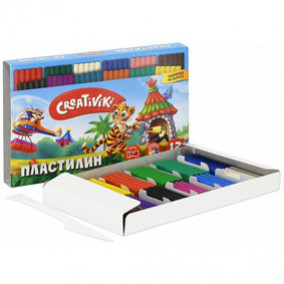 Пластилин Creativiki 12цв.180гр.