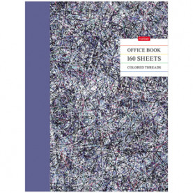 Тетрадь на кольцах  А4 160л. "Цветные нити", глянц. ламинация, Хатбер