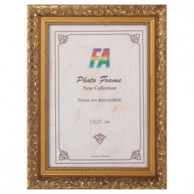 Фоторамка пластик FA 15х21 "Садко" цвет золотой гобелен
