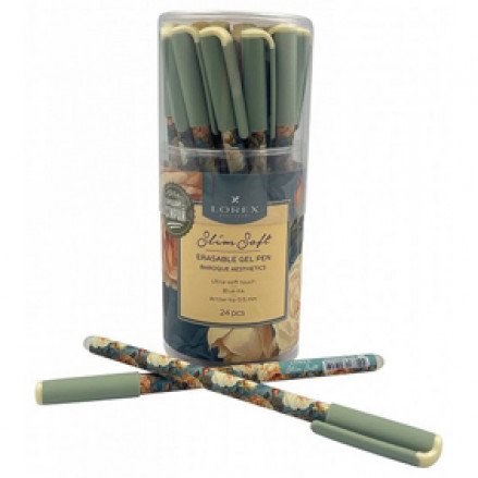 Ручка гелевая пиши-стирай 0,5мм BAROQUE AESTHETICS, Slim Soft, LOREX