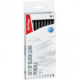 Набор карандашей ч/г 10 шт.3Н-3В Berlingo