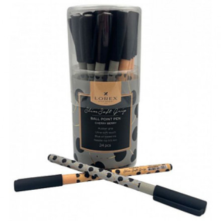 Ручка масл. 0,7мм CHERRY BERRY, LOREX Slim Soft Grip