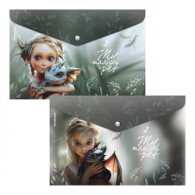 Конверт на кнопке А4 Magic Pet, EK