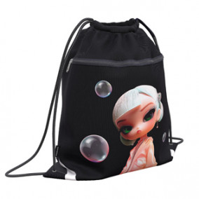 Мешок для обуви 50х41см "Bubble Girl", с карманом на молнии, ЕК