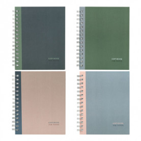 Тетрадь 120л А5 клетка "Monocolor. Double", гребень, мат. ламинация, тв обложка, BG 