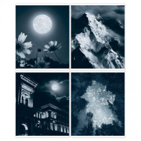 Тетрадь 48л клетка "Сияние", блестки, BG 