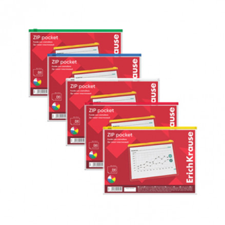 Папка на молнии В6 Zip Pocket (128*182см) ЕК