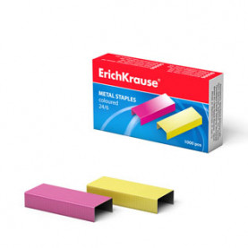 Скобы №24/6 цветные, ЕК