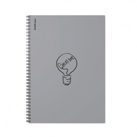 Тетрадь А4 80л кл. с пластиковой обложкой, на спирали, ассорти, ErichKrause®