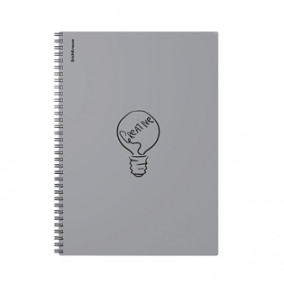 Тетрадь А4 80л кл. с пластиковой обложкой, на спирали, ассорти, ErichKrause®