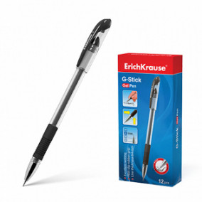 Ручка гелевая 0,5мм, G-Stick, грип, ассорти
