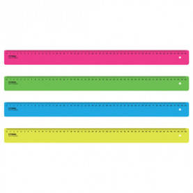 Линейка 50 см. флюор.