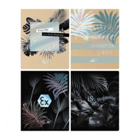 Тетрадь 48л клетка "Wonder", тиснение фольгой, BG 