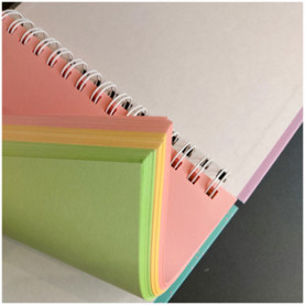 Скетчбук-тетрадь 120л., А5 "Pastorale moderne", на гребне, 3-х цв. блок, тв.обложка, BG