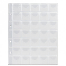 Листы-вкладыши для монет д/альбома, 200*250мм, 35 карманов, М9-05