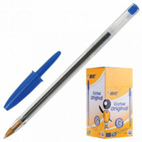 Ручка шариковая 1мм, Cristal, синяя, BIC