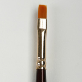 Кисть синтетика плоская № 1Декола ( 6мм)