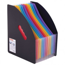 Лоток-органайзер вертикальный для бумаг и документов, 13 отделений, BRAUBERG DOCS, А4 