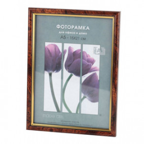 Фоторамка дерево ImageArt С18, 30х42, вставка-прозрачный пластик, Красное дерево