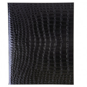 Тетрадь 48л клетка CROCO Metallic , бумвинил, скоба, HATBER