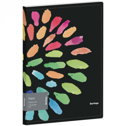 Папка на 10 файлов "Aqua", карман, Berlingo