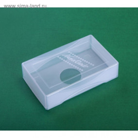 Коробка для визиток "Стамм" Name Сard, 60 х 98 х 19 мм, прозрачная