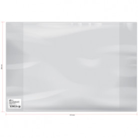 Обложка д/учебников универс. 286х415мм, 150мкм. карман-полоска