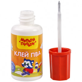 Клей ПВА с кисточкой, 20г, Мульти-Пульти