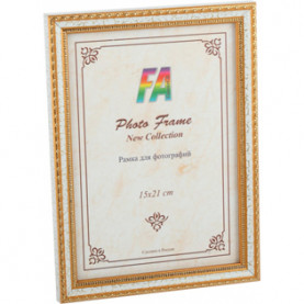 Фоторамка пластик FA 15х21 "Кружево" Белый 