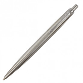 Ручка шариковая Parker Jotter XL Monochrome Stainless Steel CT, корп. серебрист, сталь,синяя