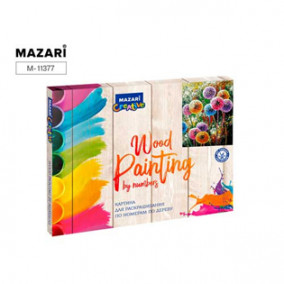 Живопись по номерам на шпоне "Цветные одуванчики", 40х50 см, Mazari