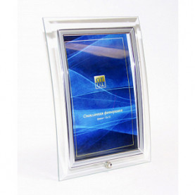 Фоторамка стеклянная GT 144/S,  10х15, вертикальная, выгнутая, 