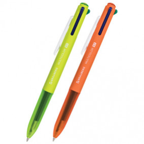 Ручка шариковая автомат. 4-цветная "Multicolor", Brauberg