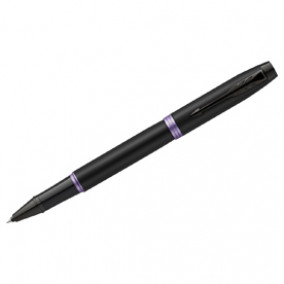 Ручка-роллер Parker IM Professionals Amethyst Purple BT, 0,8мм, черная