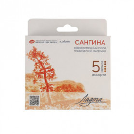 Сангина 5 шт./3цв,, бум.коробка, Ладога