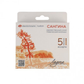 Сангина 5 шт./3цв,, бум.коробка, Ладога