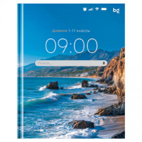 Дневник 1-11 кл. "Основной экран", гл.ламинация, 40л. (твердый) BG