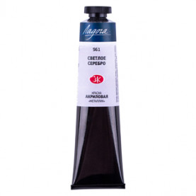 Акрил металлик Ладога 46мл Серебро светлое