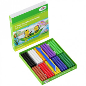 Пластилин Пчёлка 10цв. 150гр, со стеком, Гамма