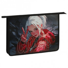 Папка д/тетрадей А4 1 отд., "Good Mood", пластик, на молнии, ArtSpace 