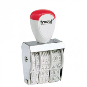 Датер ручной ленточный 25х4мм. месяц буквами, Trodat