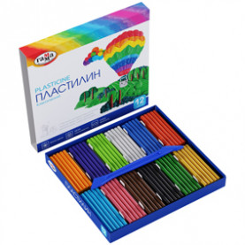 Пластилин Классический 12цв. 240гр. со стеком, Гамма