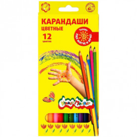 Карандаши 12 цв. шестигранные, Каляка-Маляка