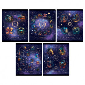 Тетрадь 96л А5 клетка, "Гороскоп", BG